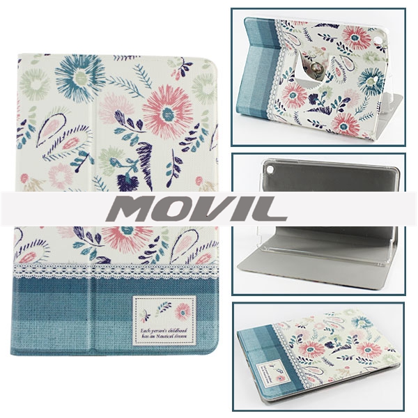 NP-2109 Elegante funda de cuero pu para ipad mini-12